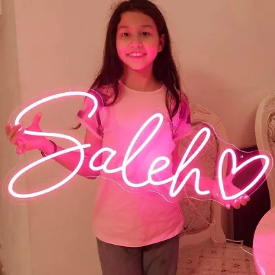 Personalized Neon Sign Custom Name Logo Signs Acrylic Wall Decor LED Night Light • $20