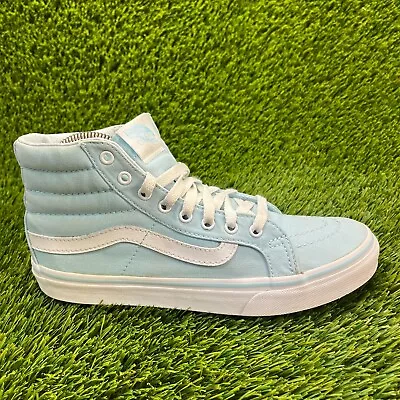 Vans Sk8-Hi Slim Crystal Blue Womens Size 7.5 Athletic Shoes Sneakers 721356 • $39.99
