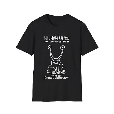 Daniel Johnston: Hi How Are You? Kurt Cobain Black Variant Tee  • $17