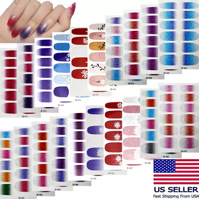 Nail Art Stickers Self Adhesive Polish Wraps Full Cover Beauty Nail Sticker NS29 • $2.49