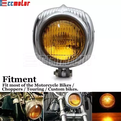 Retro Electroline Vintage Headlight For Motorcycle Choppers Touring Sportster XL • $43.47