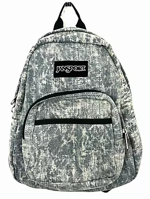 RARE Jansport Half Pint FX Denim Green Mini Backpack JSOA3C4E With Pockets • £25.02