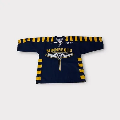 Rare Blue Reebok NLL Lacrosse Minnesota Swarm Jersey Men's Size L Large • $75