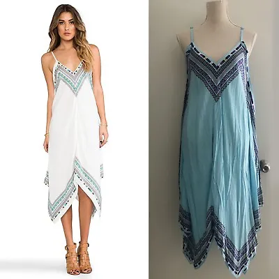 TIGERLILY Blue Samode Dress Beach Cover Up Size M Suit 12-14 NEW WITH TAGS • $40
