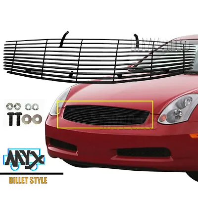 Fits 2003- 2004 Infiniti G35 Sedan Black Billet Grille Main Upper Grill Insert • $63.21