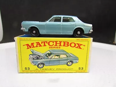 1968  Matchbox Lesney #53 - Ford Zodiac  With Box        (121 • $29.99