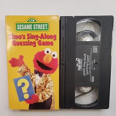 Sesame Street Elmo's Sing-Along Guessing Game VHS 1991 Closed Captioned (USED) • $6.99