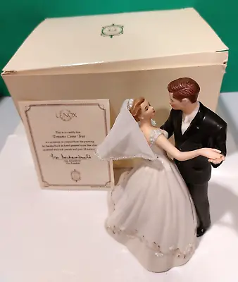 LENOX DREAMS COME TRUE BRIDE & GROOM CAKE TOPPER Sandra Kuck NEW In BOX With COA • $74.95