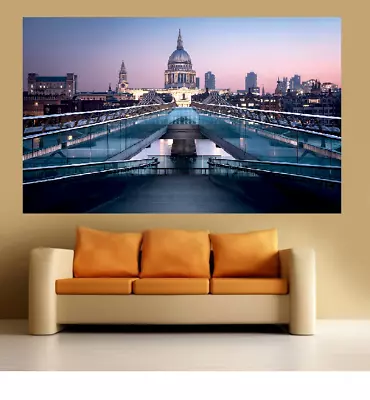 £7.62 • Buy St Pauls Cathedral Large Poster Wall Art Print Deco Home - A0 A1 A2 A3 A4