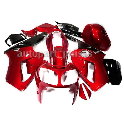 Red ABS Plastic Bodywork Fairing Kit For Kawasaki Ninja ZX12R 2000-2001 • $369