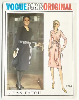 Vogue Paris Original Jean Patou 2604 Dress Size 12 Uncut • $25
