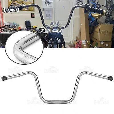 For Harley Softail Slim Deluxe Low Rider Dyna 9  Rise Mini Ape Hanger Handlebars • $89.97