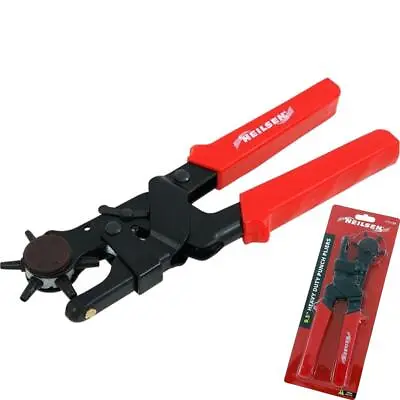 Neilsen Hole Making Punch Pliers Leather Belt Tool Heavy Duty Kit 6 Sizes • £7.59