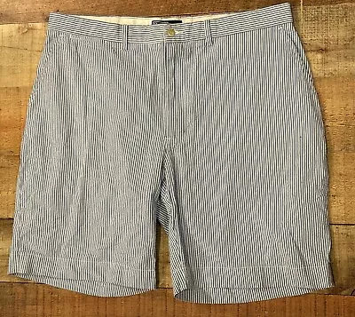 Polo Rlaph Lauren Chino Shorts Mens. 38 Blue/White Stripe Seersucker Classic Fit • $6