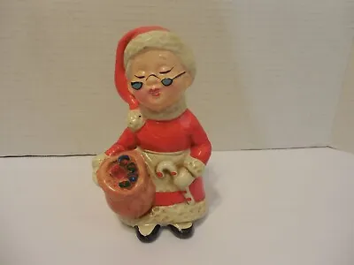 Vintage Christmas Ceramic Mrs. Ms Santa Claus Figures Figure Ardco Japan • $12.99