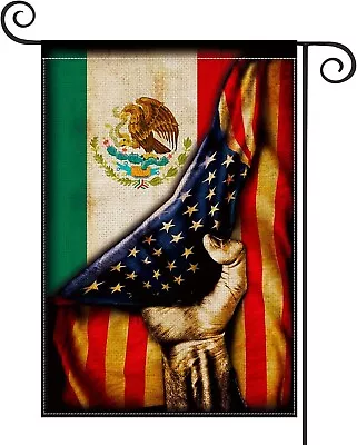 AVOIN Mexican American Garden Flag Vertical Double Sided Mexico Independence  • $10.95