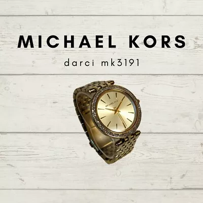 Michael Kors MK3191 Darci Gold-Tone Stainless Steel Bracelet 39mm Watch • $60