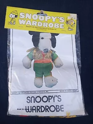 Vintage Snoopy’s Wardrobe Spanish Outfit #4942 0823 Bulll Fighter NIP • $28.99