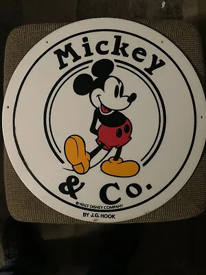 Vintage 2 Sided Walt Disney Retail Display Sign Mickey & Co. By J.G. Hook  RARE  • $200