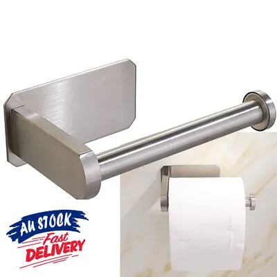$14.49 • Buy Toilet Paper Roll Rack Holder Hook Bathroom Metal Storage Self Adhesive Towel