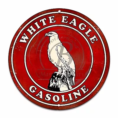 Vintage Design Sign Metal Decor Gas And Oil Sign - White Eagle Gasoline • $22.95