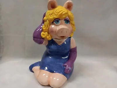 Treasure Craft Jim Henson 1995 Muppet Miss Piggy Cookie Jar 13  No Box • $95