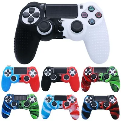 $9.39 • Buy Silicone Case Skin Grip Cover Protection For PS4 Dual-Shock Gamepad Controller 