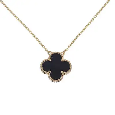 Van Cleef & Arpels K18YG Vintage Alhambra Necklace VCARA45800 Onyx Black #010 • £2288.88