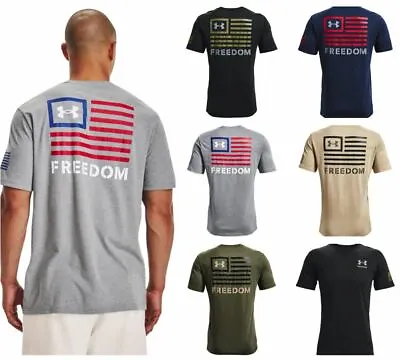 Under Armour 1370818 Men's UA Freedom Banner Short Sleeve Tee Graphic T-Shirt • $26.99