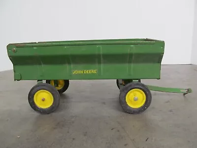 Vintage John Deere Flare Box Grain Wagon 1/16 Scale Pressed Steel • $5