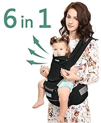 £10 • Buy Wind Sleeping Baby Carrier 6 In 1 With Detachable Hip Seat