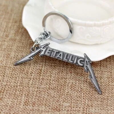 Metallica Logo Silver Metal Logo Keychain • $7.99