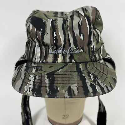 Vintage Cabelas Realtree Hat Cap Adult Large Duck Camo Thinsulate Ear Flap • $36