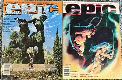 Epic Illustrated #9 & 10 Marvel Feb 1982 Magazine Comic Bolton Starlin Claremont • $29.99
