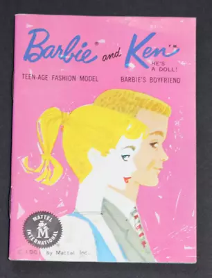 *vintage 1961 Barbie And Ken Fashion Booklet--japan--20 Pages--excellent  3-21-1 • $9.99