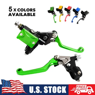 For Kawasaki Hydraulic Brake Cable Clutch Levers Assembly Dirt Bikes MX Enduro • $43.69