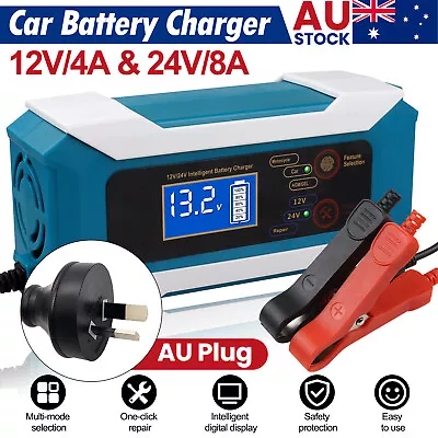 8A 12V/24V Car Battery Charger Trickle Smart Repair Motorcycle Caravan Boat  • $26.99