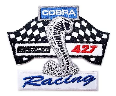 SHELBY Patch Cobra 427 Mustang Ford Car 3  X 2.5  Sew Iron Embroidery Applique . • $12.75