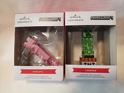 Hallmark Minecraft Creeper & Axoloti Red Box Ornament • $12.99