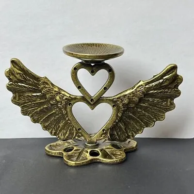 Crystal Ball Stone Base Metal Love Wing Display Stand Base • $15.99