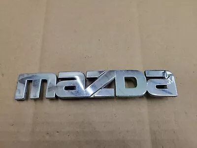 Mazda OEM Chrome Plastic 6.5  Emblem Badge Logo Nameplate Name Plate 261 51 711 • $10.99