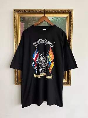 Vintage 1991 Motorhead Lemmy Tour Single Stitch Black T-shirt Sz XXL • $150