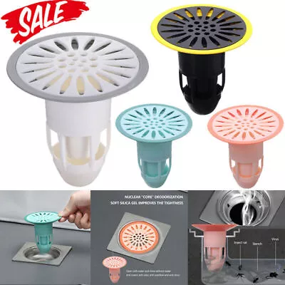£1.49 • Buy Shower Bath Hair Trap Strainer Hole Waste Catcher Stopper Floor Drain Sink Plug