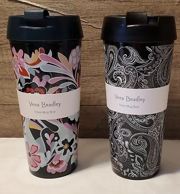 Vera Bradley 16 0z Travel Mug CHOOSE YOUR PATTERN New With Tags • $17.95