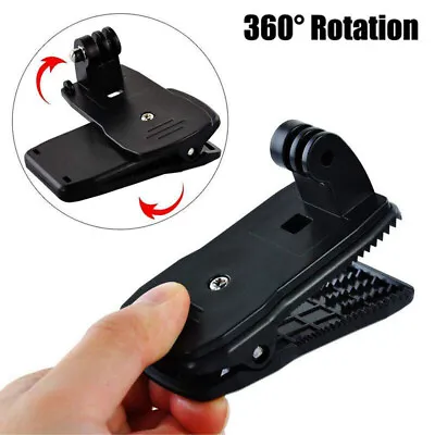 360 Degree Rotation Hat Clip Backpack Strap Mount For Drift HD Ghost Action Cam • $8.24