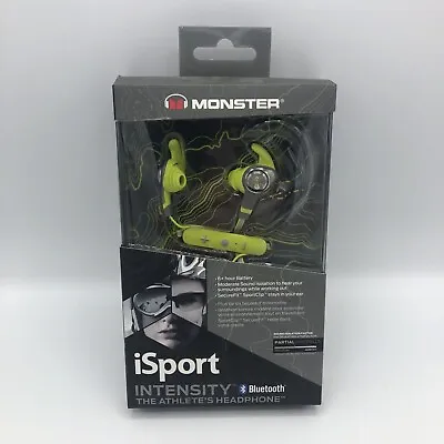 Monster ISport Intensity Iin-Ear Headphones ControlTalk Universal Wireless Green • $29.99