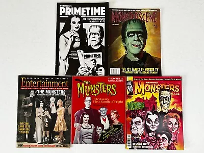 THE MUNSTERS Ghoul Guide Book Monster Scene Famous Monsters Magazine 5pc Lot • $105