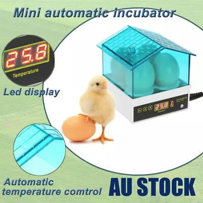 4 Egg Incubator Mini Fully Automatic Digital LED Turning Chicken Duck Poultry • $29.95