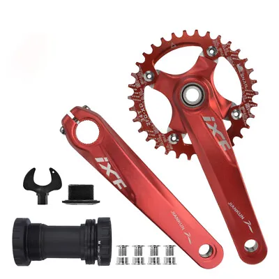 36T IXF MTB Bike Bicycle Crank Set Bottom Bracket 170mm BCD 104mm Chainring Red • $40.99