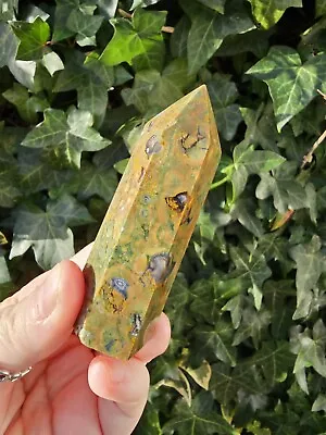 Kambaba Jasper Crystal Point Quartz Agate Inclusions 77g 8.1cm • £10